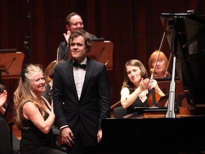 Benjamin Grosvenor en un concierto en 2016 en Londres.