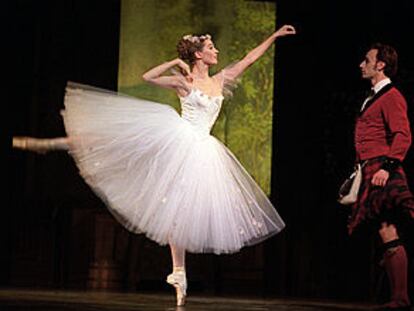 Un momento del ensayo de <b></b><i>La sylphide.</i>