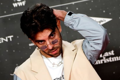 El músico y cantante Patricio Martín Díaz, 'Don Patricio', en la alfombra roja de los premios Los40 Music Awards.