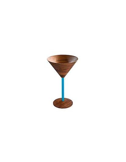 Copa 'Martini' de madera. Disponible en audreyroadct.com (44 euros).