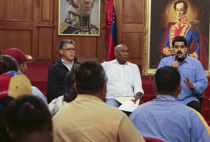 President Nicolás Maduro addresses party leaders this week.