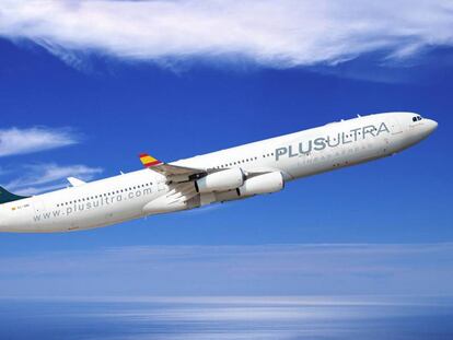 Un avión de Plus Ultra.