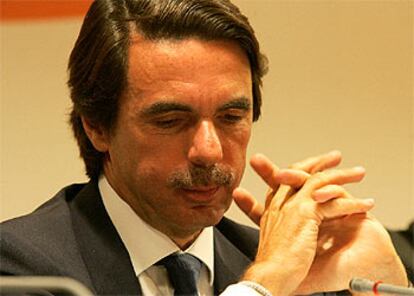 José María Aznar, en un acto en la Asociación de la Prensa de Madrid en favor de los presos políticos de Cuba.