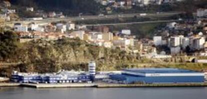 FACTORIA DEL GRUPO PESCANOVA EN LA RIA DE VIGO.