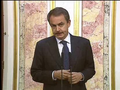 Zapatero envía un mensaje de "calma y apoyo" a Lorca