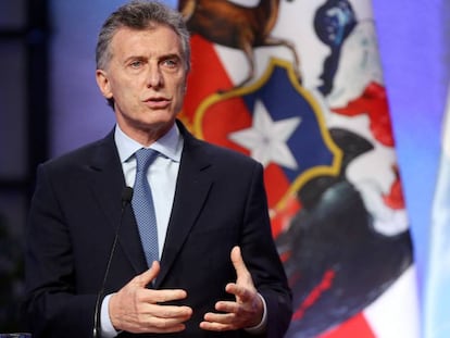 El presidente argentino, Mauricio Macri.