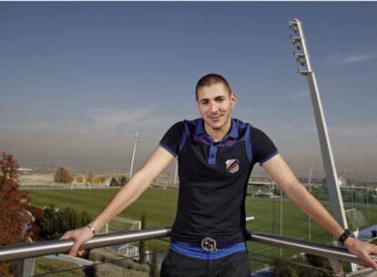 Benzema, la semana pasada en la ciudad deportiva del Madrid.