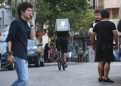 Servicio de Deliveroo en Madrid. 