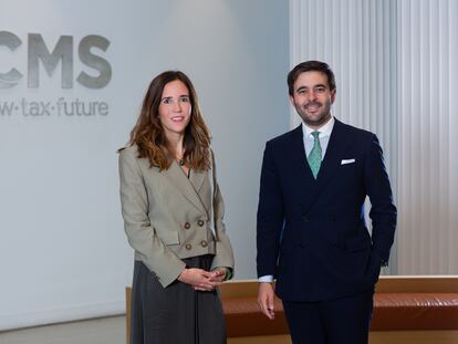 Elena Alcázar y Juan Moreno, socios de CMS Albiñana & Suárez de Lezo.
