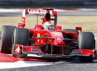 Giancarlo Fisichella se estrena con Ferrari en los primeros entrenamientos libres del GP de Monza.