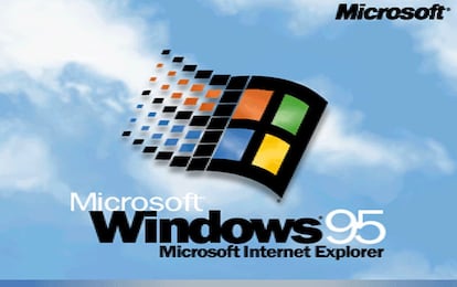 WINDOWS 95. Se extiende el uso de Internet.  El 24 de agosto de 1995, Microsoft lanza al mercado Windows 95, pensado para la era de los fax/módems, del correo electrónico, y del nuevo mundo 'online'. También ofrece un guiño a los juegos multimedia y el 'software' educativo.  Microsoft alcanzará unas ventas de 7 millones de copias durante las primeras cinco semanas, aupadas por un lanzamiento publicitario sin precedentes en la compañía.