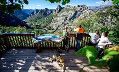 Mirador en el valle de Isábena, en la comarca aragonesa de la Ribagorza.