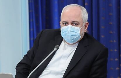 El ministro de Exteriores iraní, Mohammad Javad Zarif, durante un reciente Consejo de Ministros.
