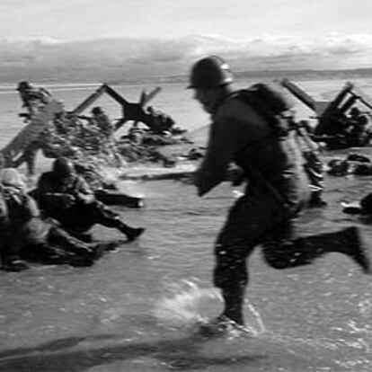 Imagen del desembarco de Normandía, del documental <i>D-Day.</i>