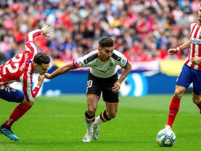 Hermoso, Ferran Torres y Saúl.