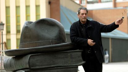 Paul Auster, en el campus de Humanidades de la Universidad de Oviedo el día antes de recibir el Premio Príncipe de Asturias de las Letras en 2006.