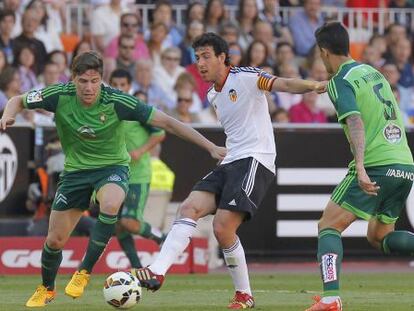 Dani Parejo, en el partido contra el Celta.