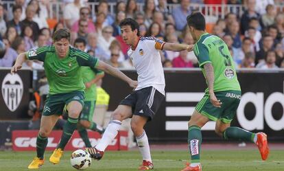 Dani Parejo, en el partido contra el Celta.