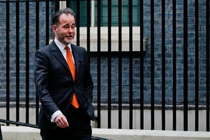 Imagen de archivo del diputado Chris Pincher, a la salida de Downing Street.