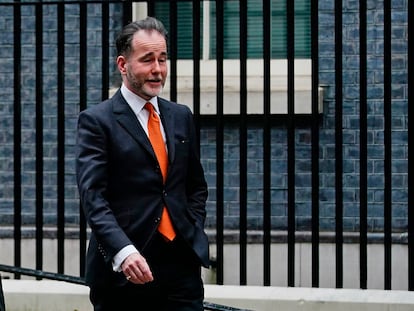 Imagen de archivo del diputado Chris Pincher, a la salida de Downing Street.