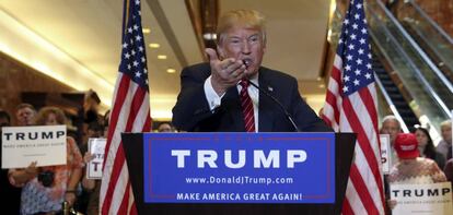 El presidente de EE UU, Donald Trump.
