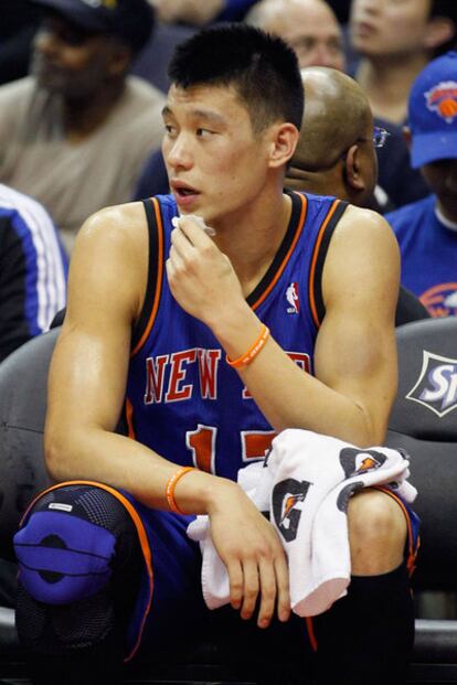 El jugador de los New York Knicks Jeremy Lin.