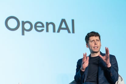 El CEO de OpenAI, Sam Altman, habla durante un evento en Japn el 3 de febrero.