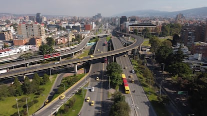 Vialidades de Bogotá, el 2 de febrero de 2023.