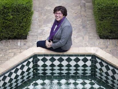 Josefa Suárez, en el palacio de la Algaba de Sevilla, la pasada semana.
