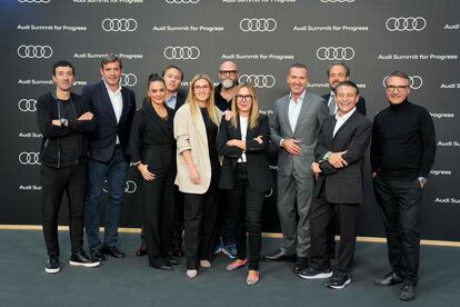 Foto de familia con los ponentes de Audi Summit for Progress.