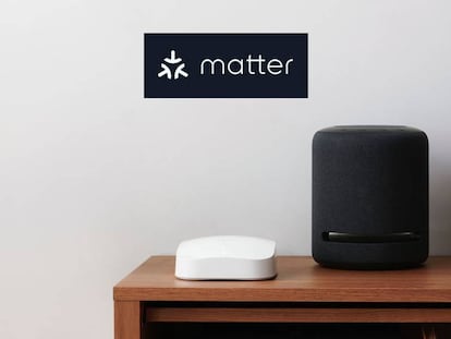 Amazon eero con el logotipo de Matter