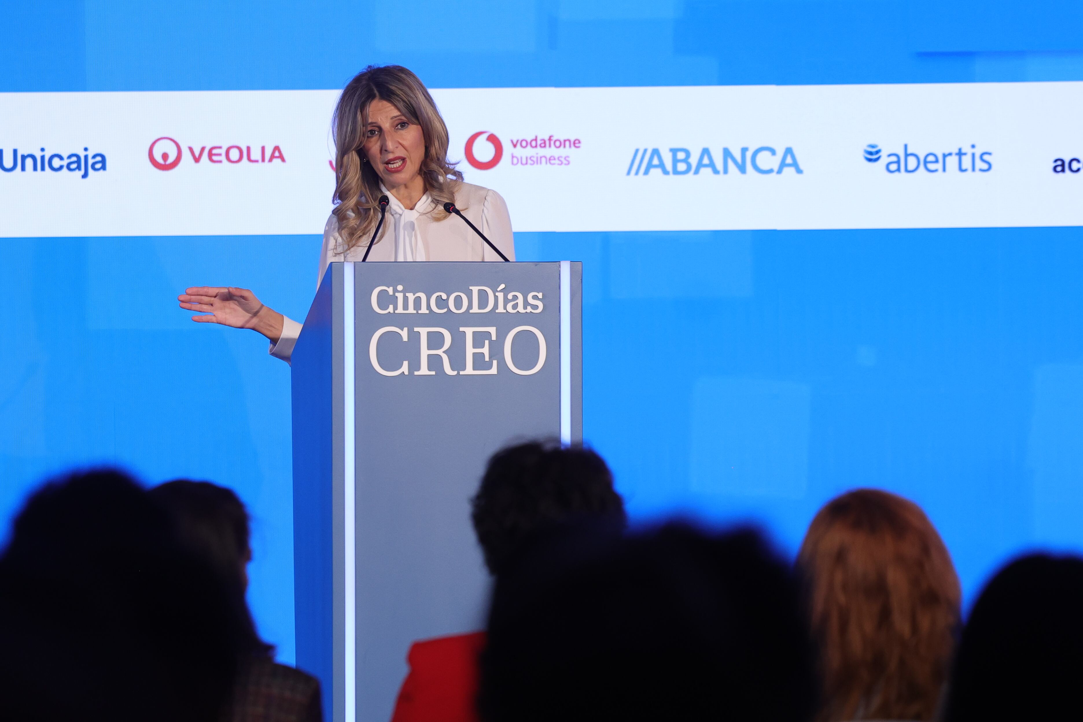 Yolanda Díaz, a los empresarios: “Mejoren los salarios. El esfuerzo no puede caer solo en el SMI”