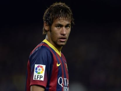 Neymar durante el último partido de Liga.