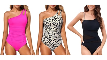 Estos bañadores para mujer son reductores y estilizan la figura.