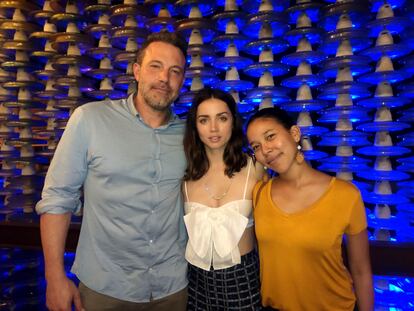 Ben Affleck y Ana de Armas, en la Fábrica de Arte Cubano, en La Habana.