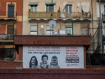 Ruido patios de las escuelas en Cataluña