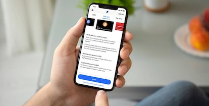 Opción para pagar con criptomonedas desde PayPal. 