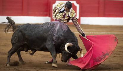 El diestro José María Manzanares, el 25 de julio en la plaza de toros de Santander.