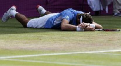 Del Potro, tras la derrota.