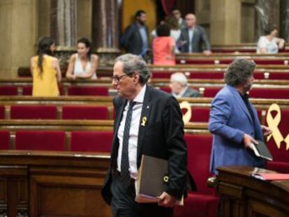 El litigio entre Puigdemont y ERC paraliza el Parlament y bloquea acuerdos