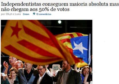 Els independentistes aconsegueixen la majoria absoluta però no arriben al 50% dels vots.