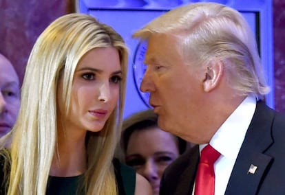 Ivanka Trump, a primeros de enero junto a su padre.