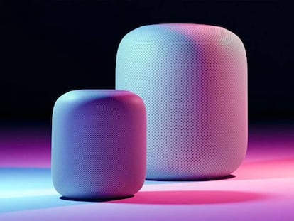 Diseño de concepto de un HomePod Mini.