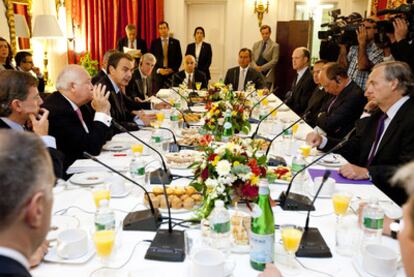 El presidente del Gobierno, José Luis Rodríguez Zapatero, durante su reunión con inversores en Nueva York el pasado 21 de septiembre.