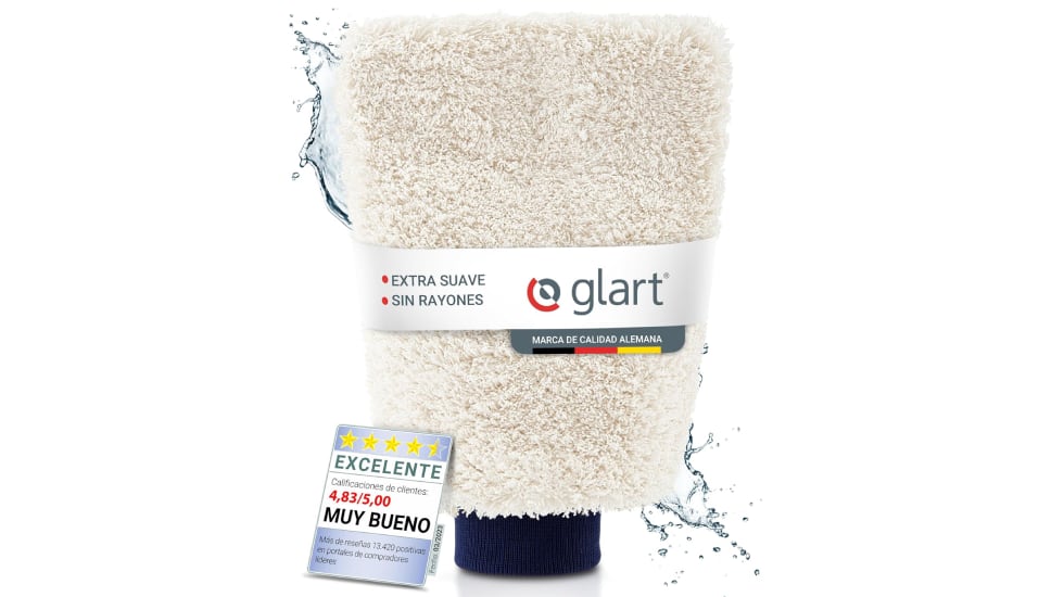 Guante de microfibra para lavar el coche.