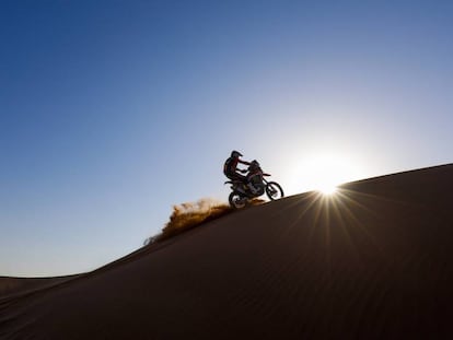 Kevin Benavides en la séptima etapa del Dakar 2020.