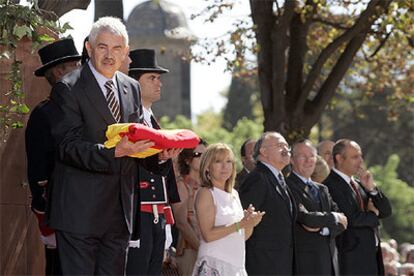 Acto institucional de la Diada Nacional de Cataluña, celebrado hoy en el parque de la Ciutadella de Barcelona.