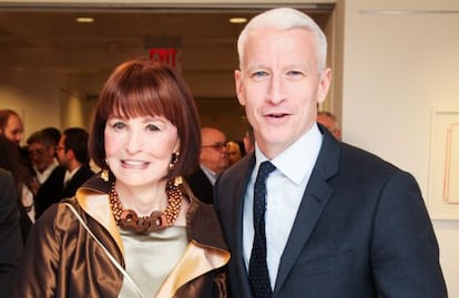 Gloria Vanderbilt, y su hijo, el presentador Anderson Cooper.