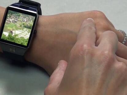 Touchpad para relojes inteligentes.