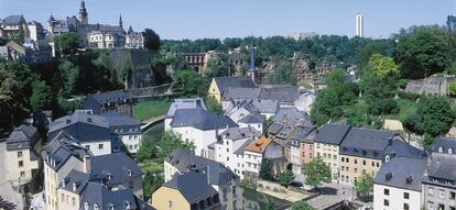 Panor&aacute;mica de la ciudad de Luxemburgo.